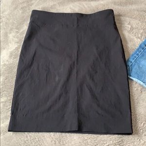 Black mini pencil skirt